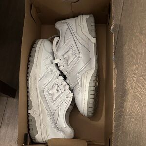 New Balance White and Gray Athletic Shoes